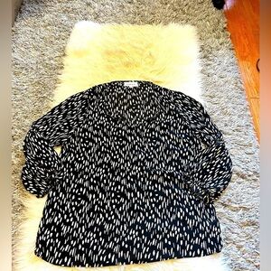 Black and White Polka Dot Blouse